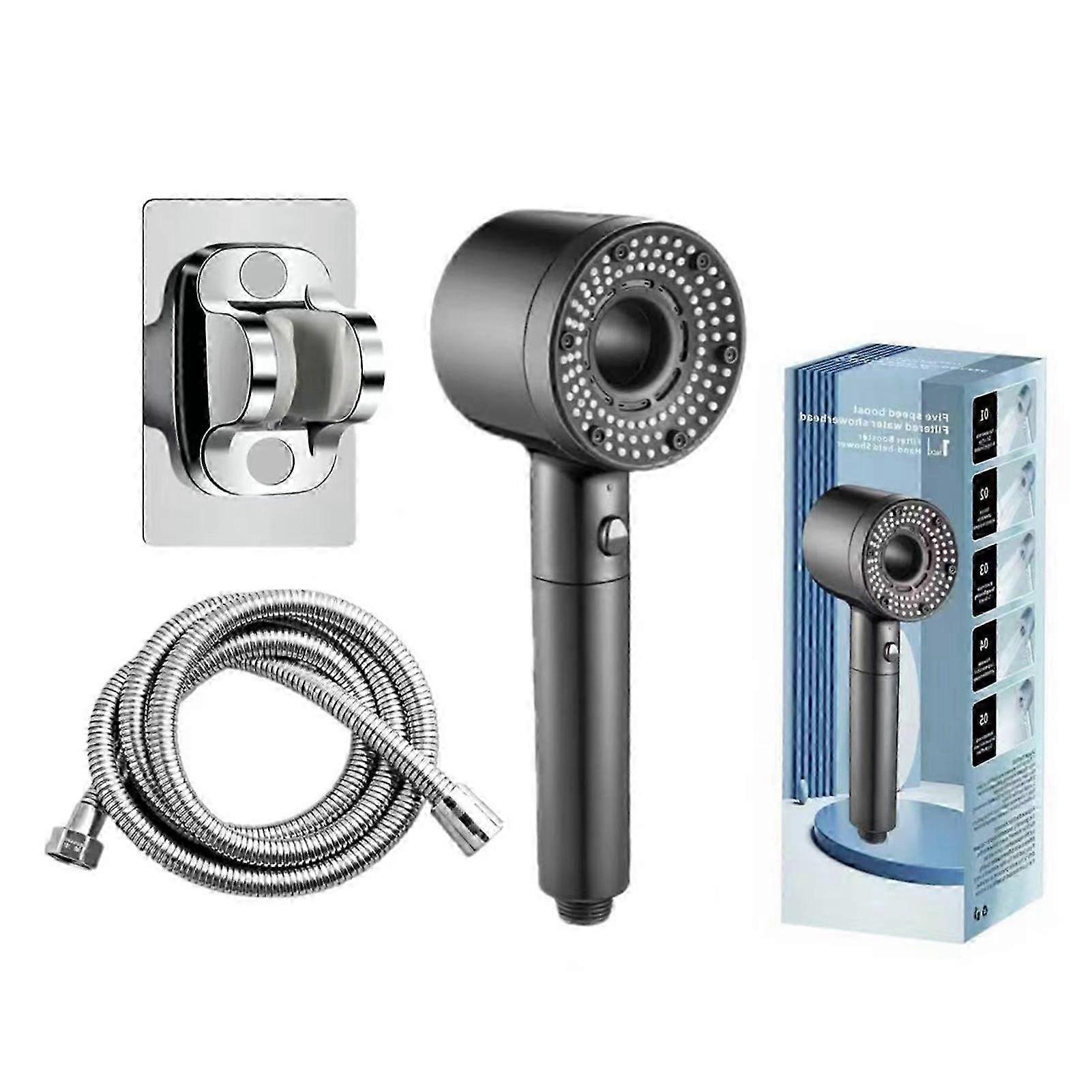 Handheld 5-Mode Shower Head with Filter