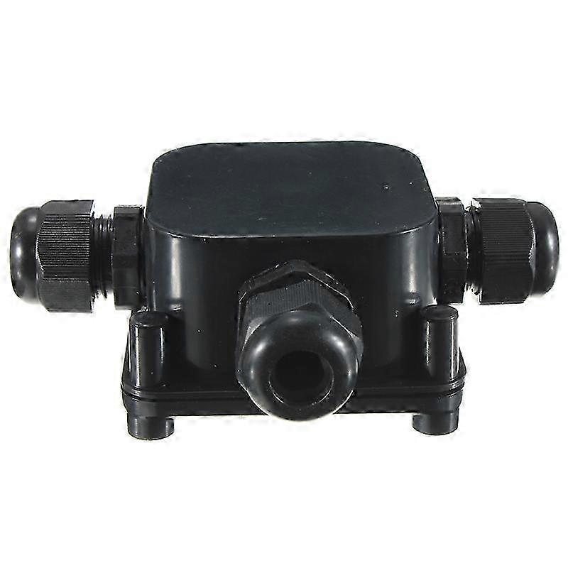 Junction Box, IP68 3 Way Waterproof Cable Connector Electrical Connection Box Cable Muffle