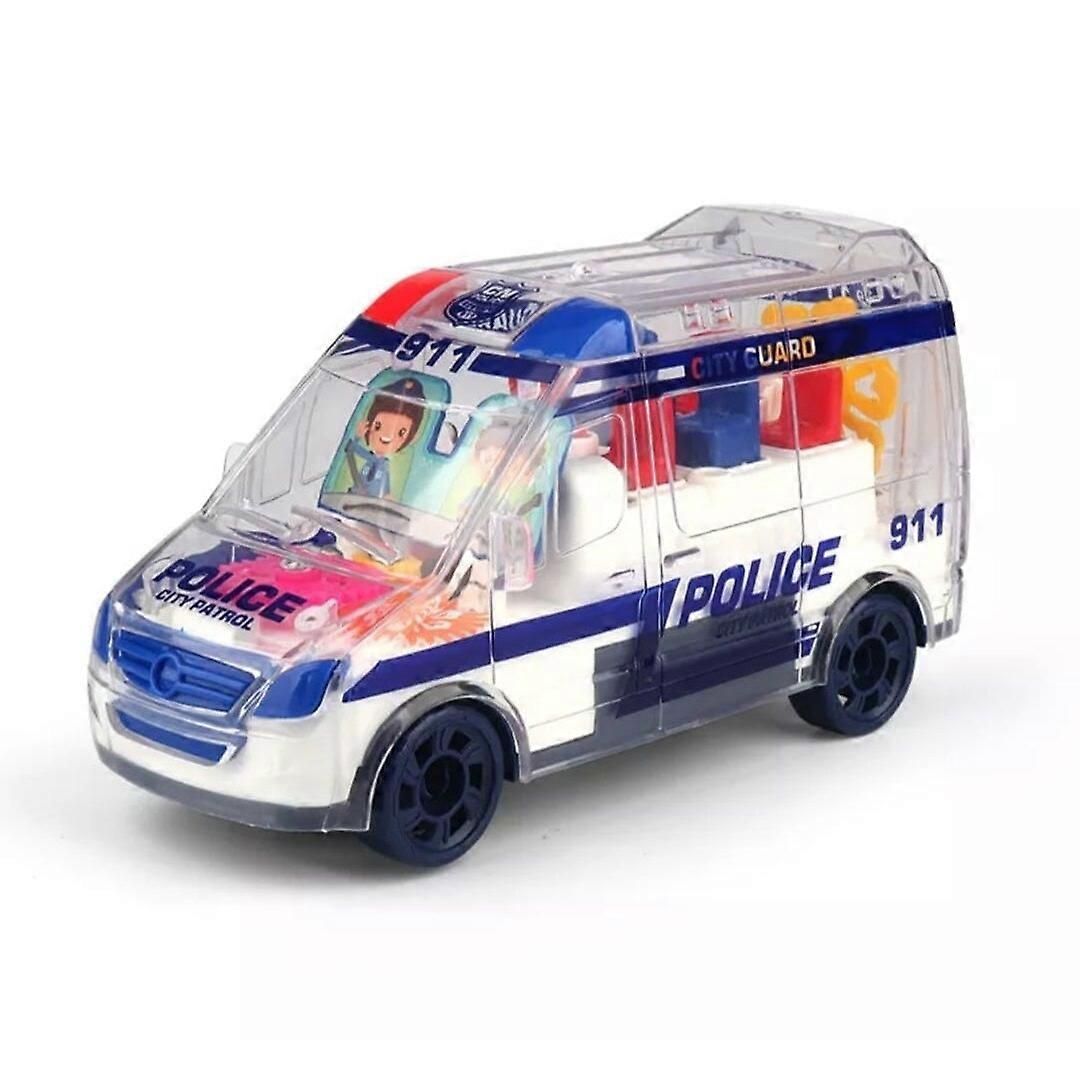 Translucent Interactive Police Cruiser Toy