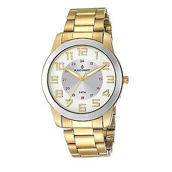 Radiant new daytime Quartz Analog Man Watch with RA322202 Gold Plated Stainless Steel Bracelet