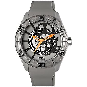 Watx&colors scheletro Quartz Analogico Man Orologio con Silicone Bracelet RWA1909
