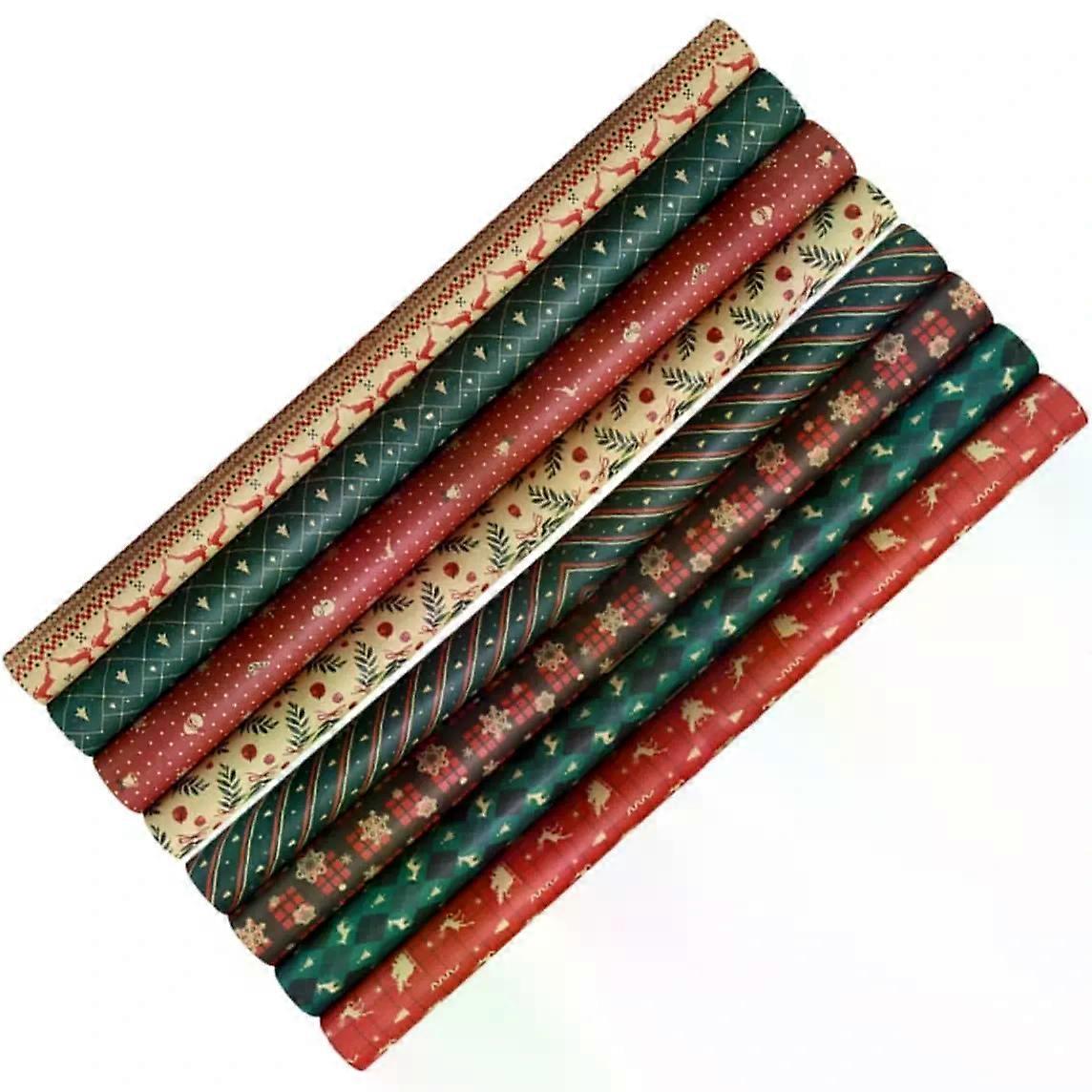 Wrapping Paper, 8Pcs Kraft Paper Sheets for Flower Packaging