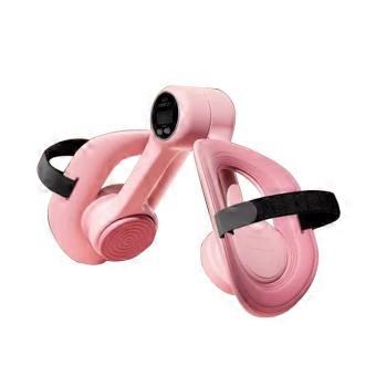 ABS Exercise Trainer for Pelvic Floor and Hand-Strength Routines with Visible Counter and Two Positioning Support  Pink