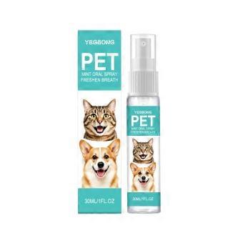 Pet Dental Care Spray 1 Box Plaque and Tartar Control Formula for Home Dental Care Simple to Use at Home Light and Easy to Carry Outside