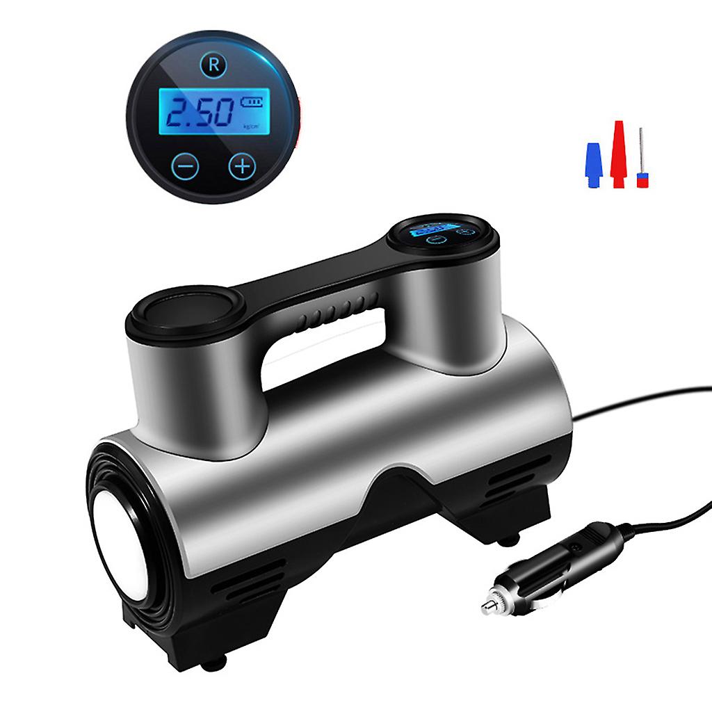 Pompa compressore d'aria portatile per auto 12V / 120W con quadrante meccanico