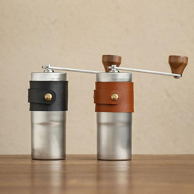 Portable Manual Coffee Machine Leather Case Storage Coffee Grinder