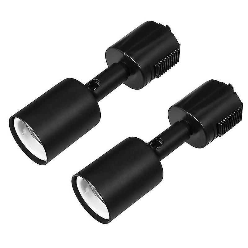14.5X4x4cm Black Track Lighting Accessories 2pcs Track Light E26 Lamp Holder Ceiling Spotlight Cloth