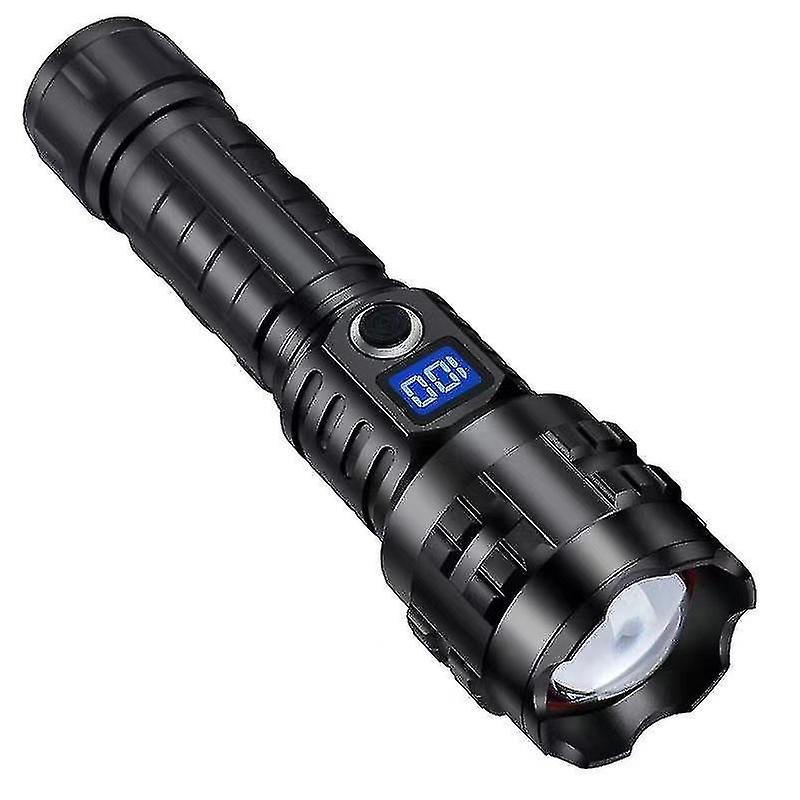 Super Bright Torch High Lumen Rechargeable, 100000 Lumen Powered Led Torch The Brightest Torch For Camping, Emergency