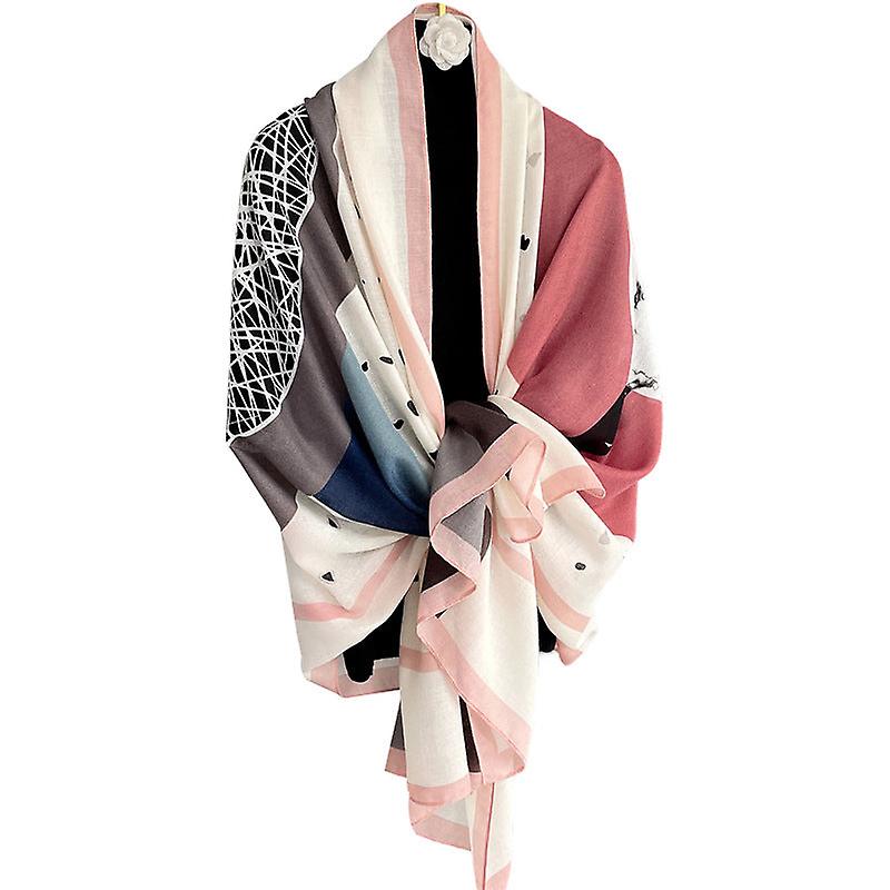 Autumn Shawl Outer Match Fashion Spring And Autumn Scarf Women's Cotton And Linen Dual-use All-matching Thin Winter Scarf Long Scarf