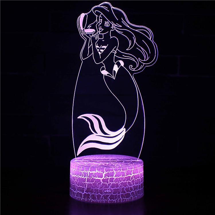 3D Touch Light Night 7 colors remote control Sirène #563