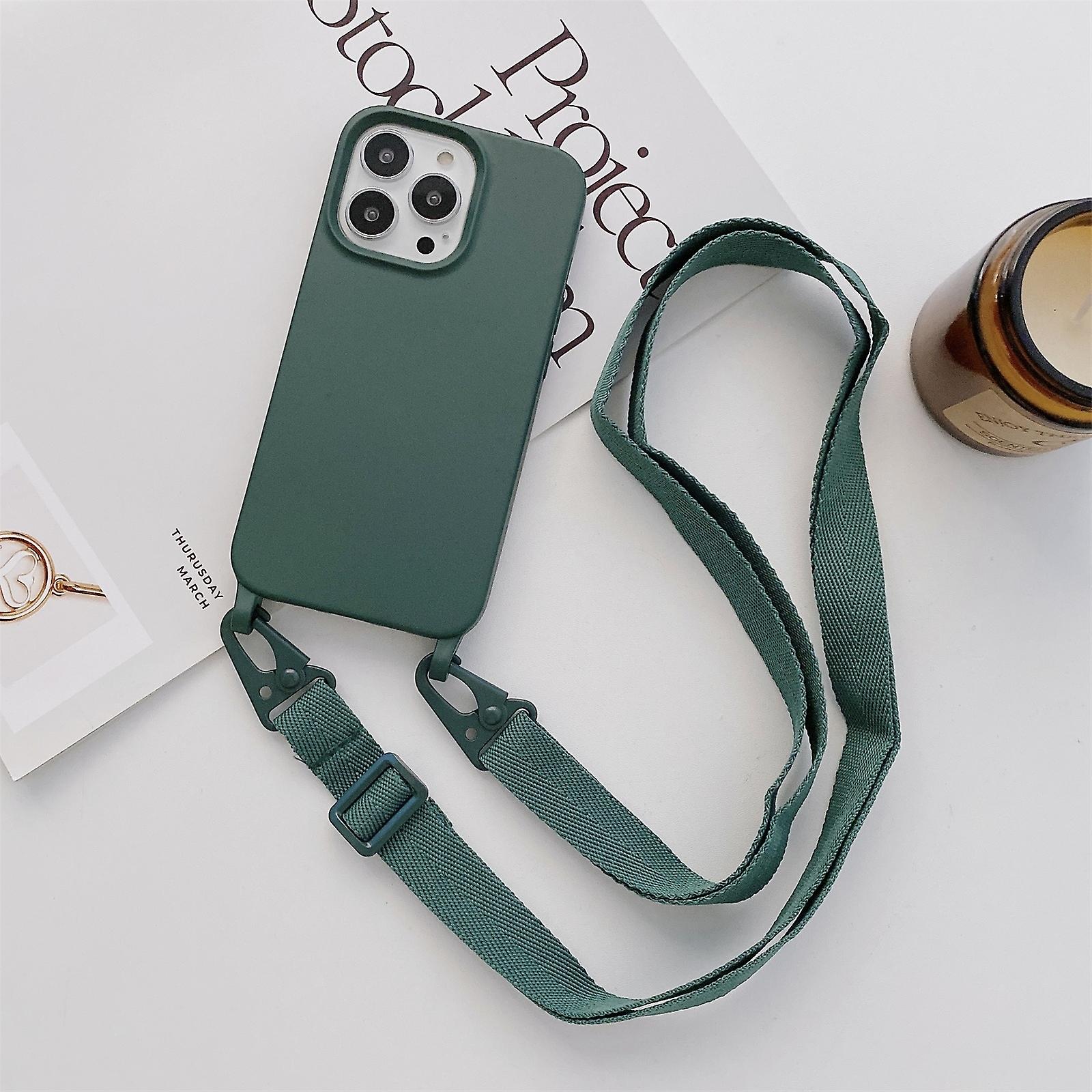 Silicone Case with Wide Neck Lanyard For iPhone 13