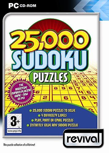 25000 Sudoku Puzzles (PC CD) - New & Sealed