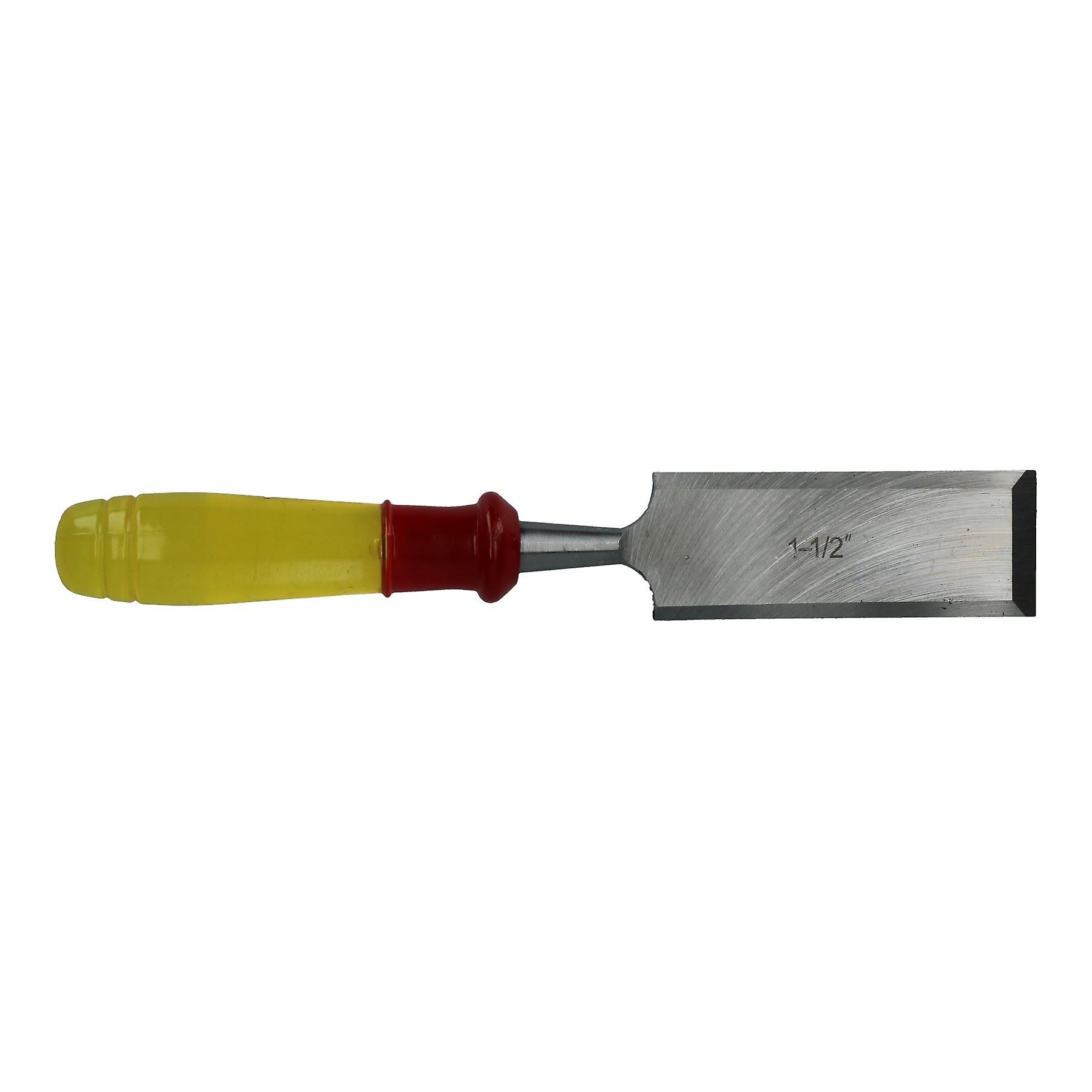 1-1/2" (38mm) Bevel Wood Chisel Clear Handle Carving Work Carpentry Carpenters