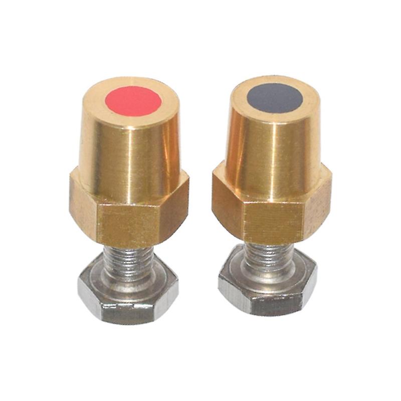 2pcs Car Battery Terminal Connector Clamp M10 M6 M8 Brass Stud Wire Binding Post Thread Screw Power Supply Connector Terminal