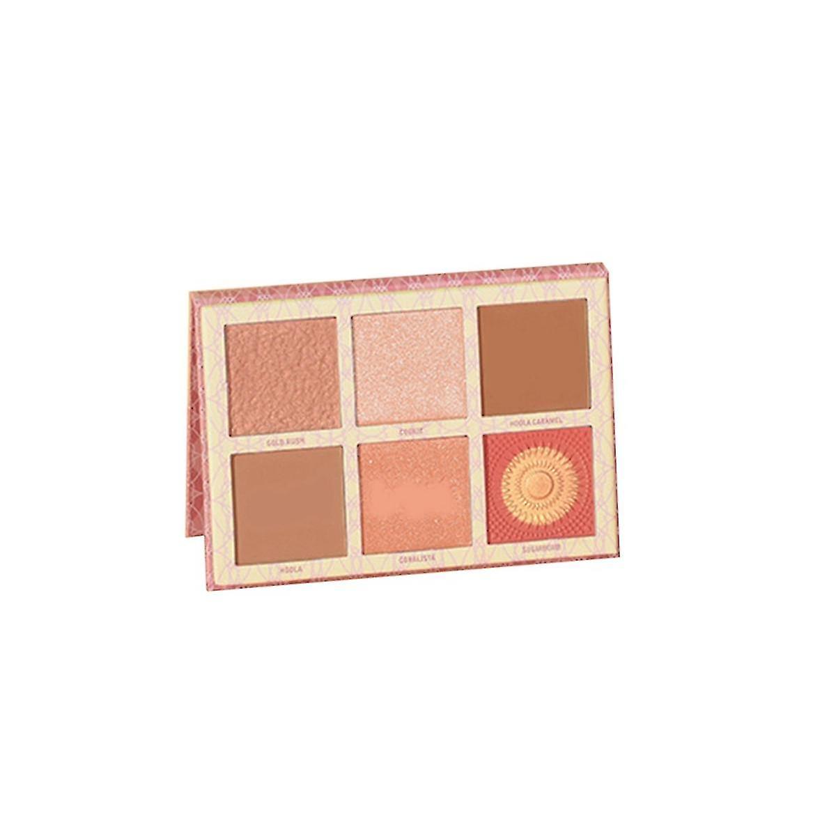 Blush Palette High Gloss Fine Glitter 3-dimensional Contouring And Brightening Makeup Palette