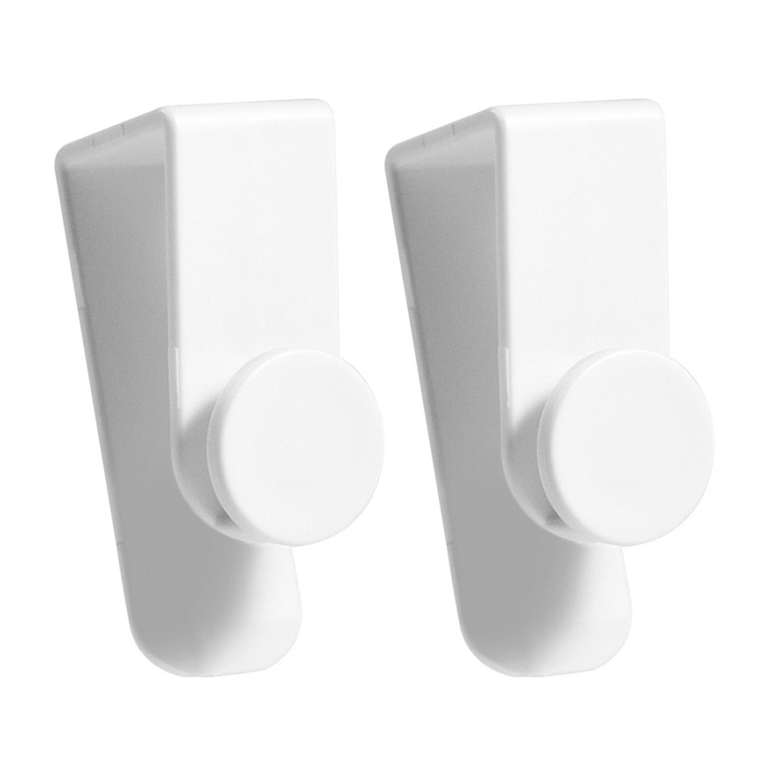 2Pcs Space-saving Door Hooks Multi-Functional ABS Minimalist Design Cabinet Door Hanger for Kitchen