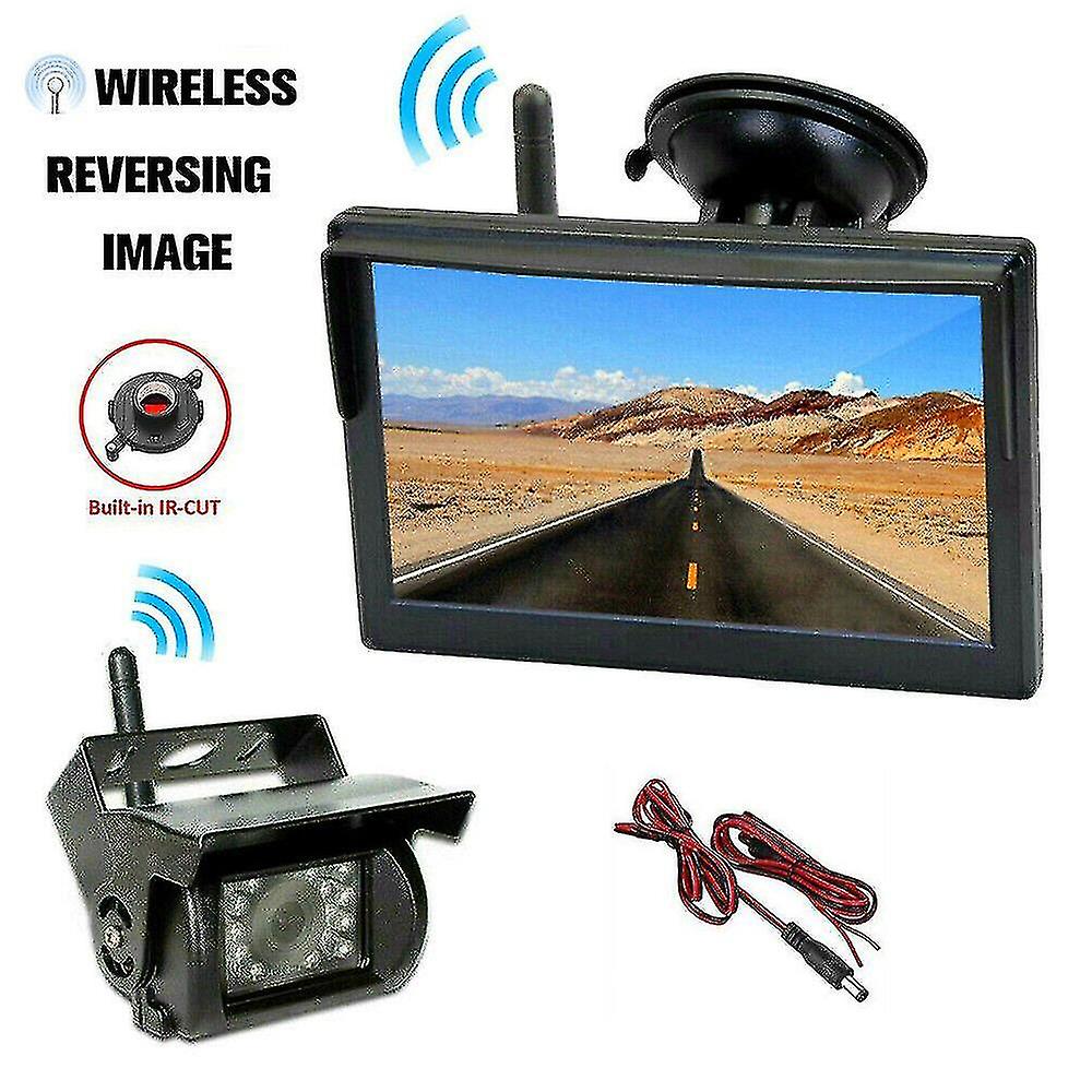 Bus Forklift Truck Harvester Surveillance Camera 5 Inch Car Wireless Reversing Image Display Camera