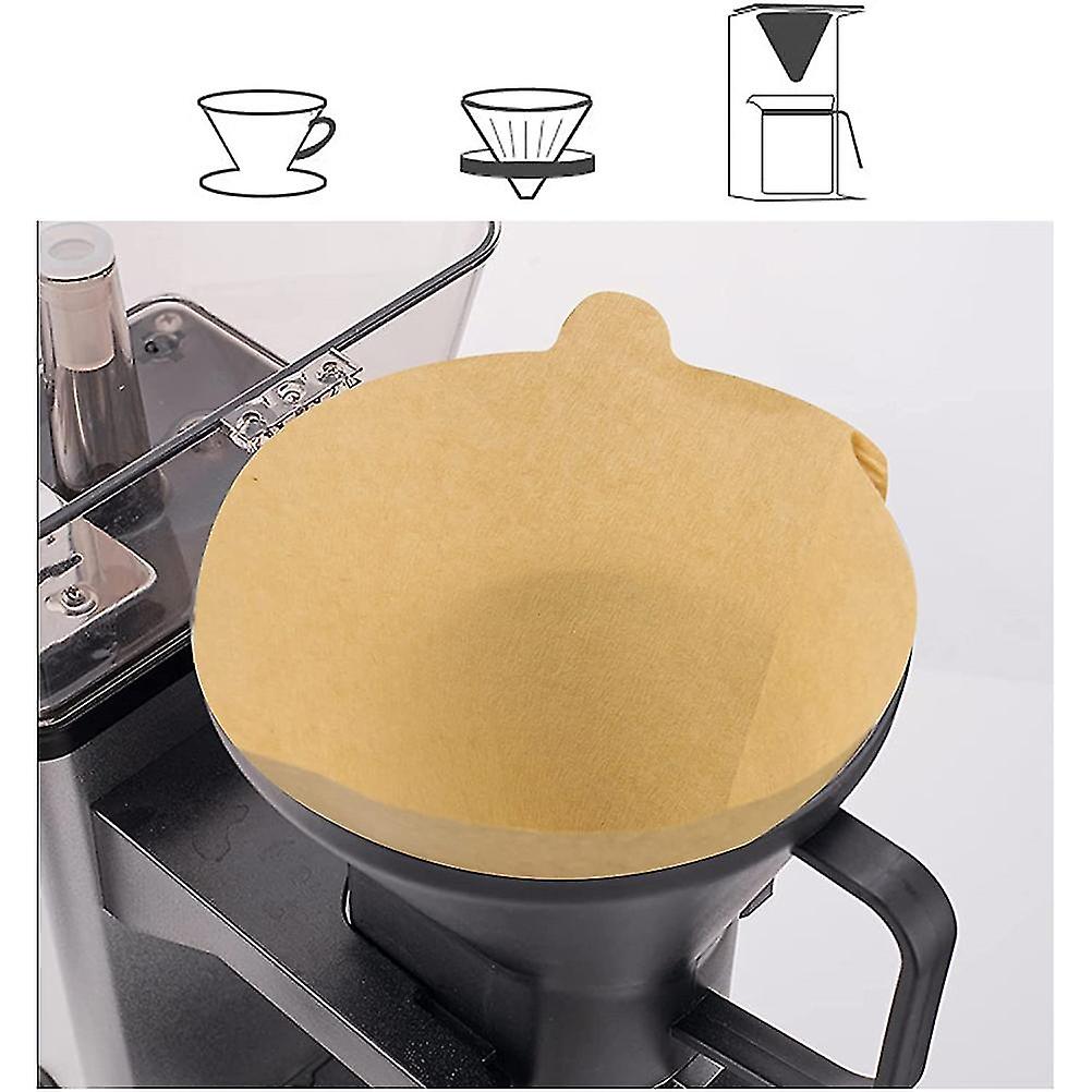 100 Pcs V60 Cone Coffee Filters Paper Coffee Filters #2 Cone Paper Natural Coffee Filters