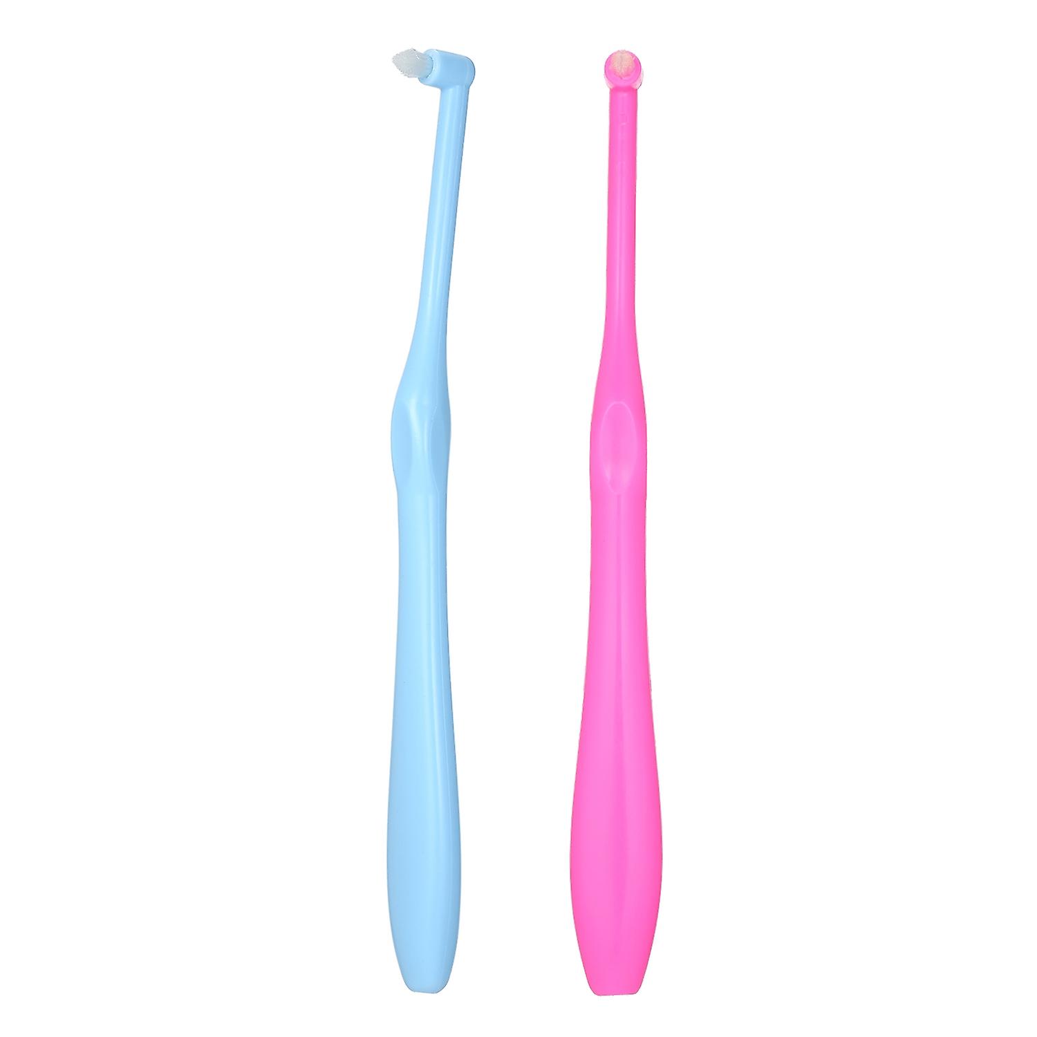 2PCS Orthodontie Appareils Orthodontiques Nettoyage Brosse À Dents Fil Dentaire Brosse De Nettoyage Interdentaire Brosse Douce Poils Cus