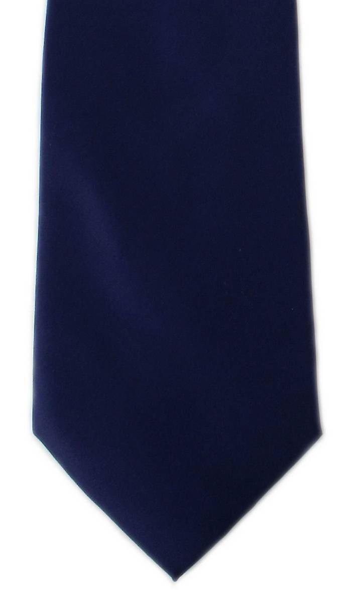 Michelsons London Plain Ployester Krawatte - Navy