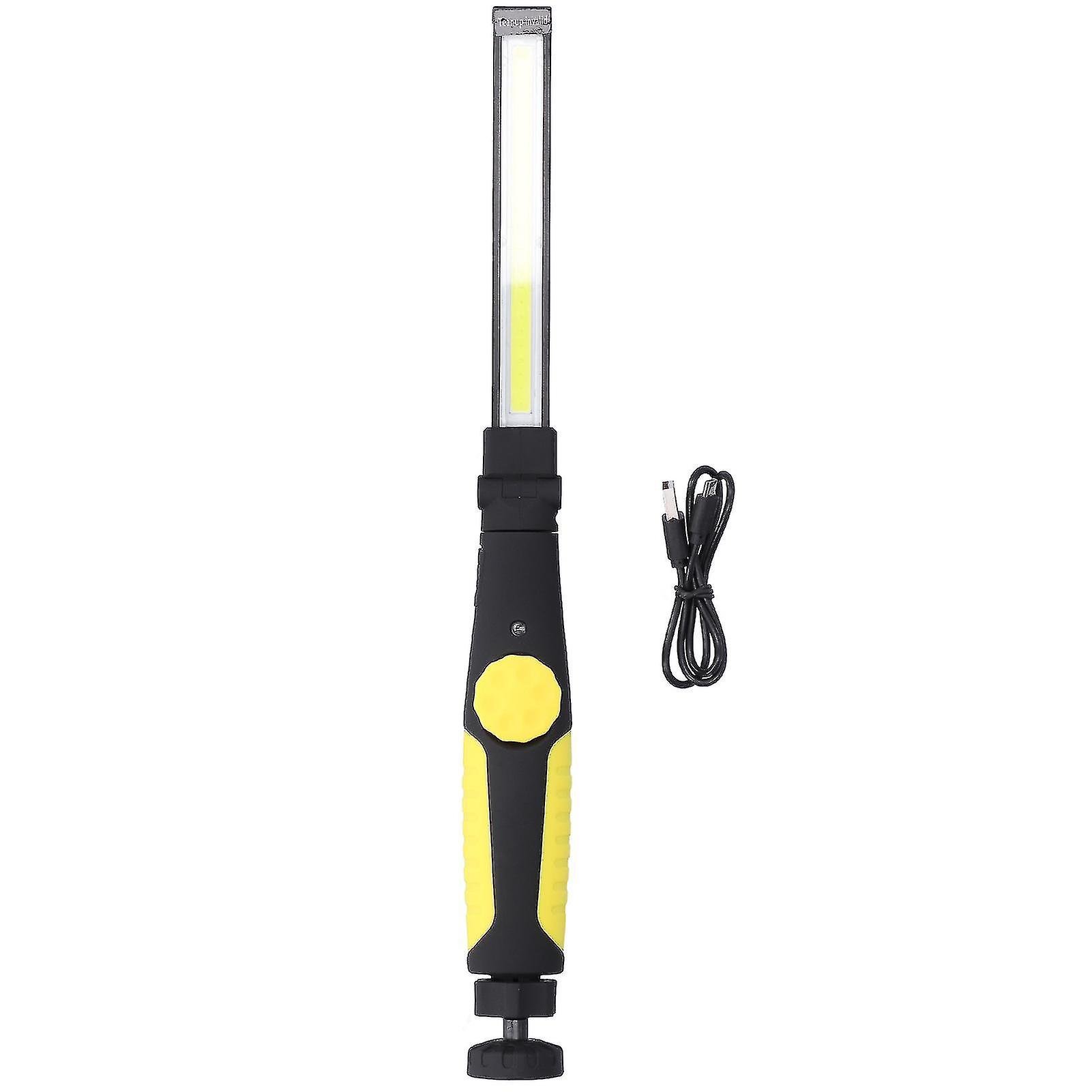 Risegun COB LED Work Light Rechargeable Magnetic Maintenance Lighting Emergency Yellow Handle