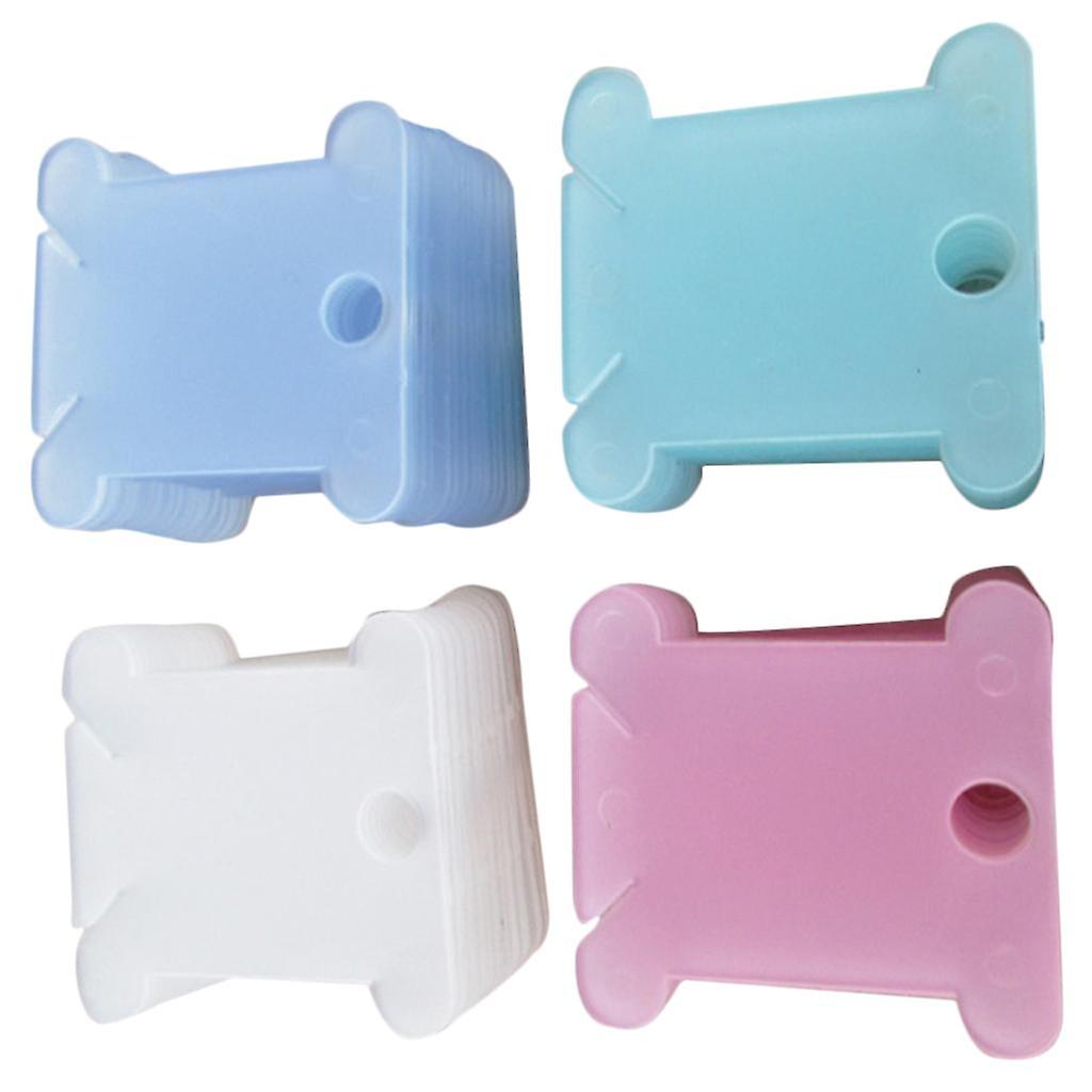100pcs Plastic Embroidery Cross Stitch Tools Wire Wrap Board Thread Bobbin