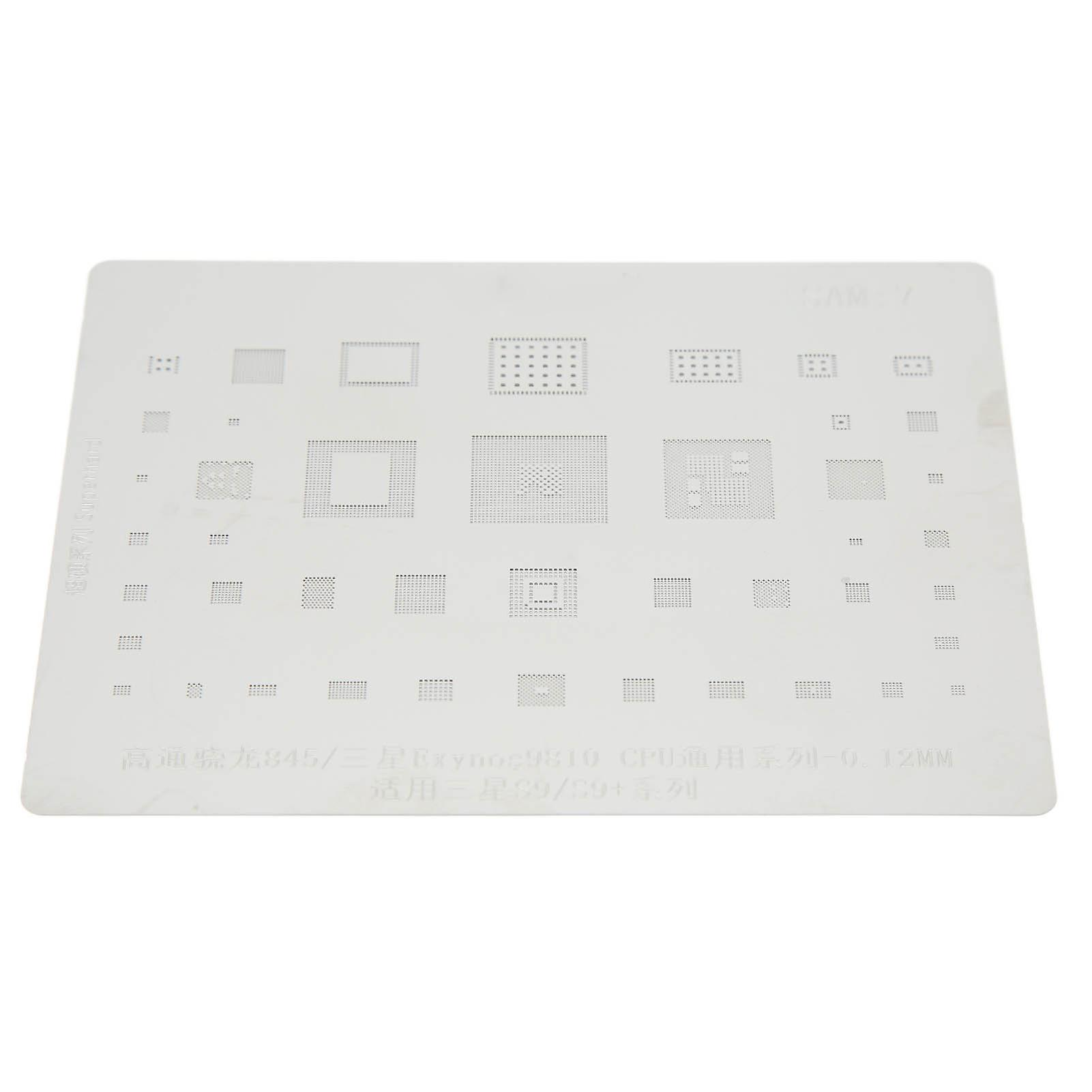 Phone Tin Reballing Stencil Accurate Positioning CPU Tin Planting Template for Samsung S9 Series