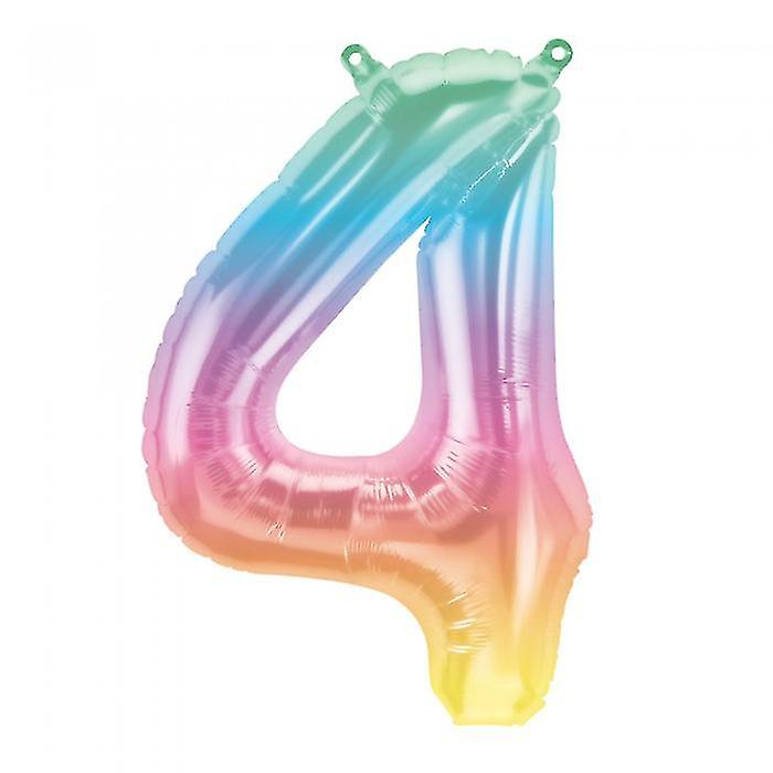 NorthStar Number 4 Ombre Foil Balloon