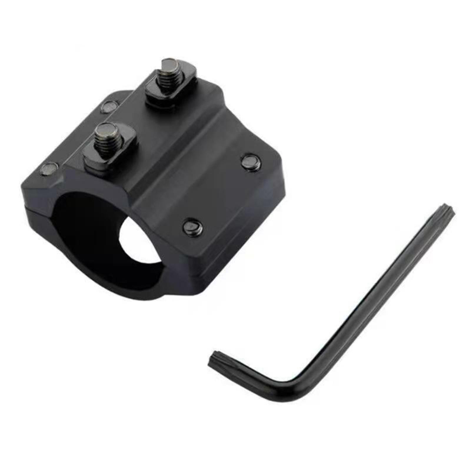 1inch Flashlight Ring Mount Tube Holder Aluminum Alloy Low Profile