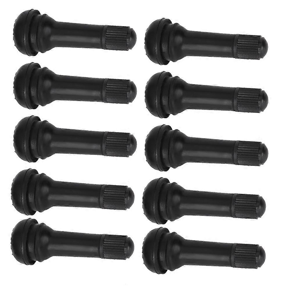 10pcs TR414 Tire Valve Stems with Dust Cap and Valve Core