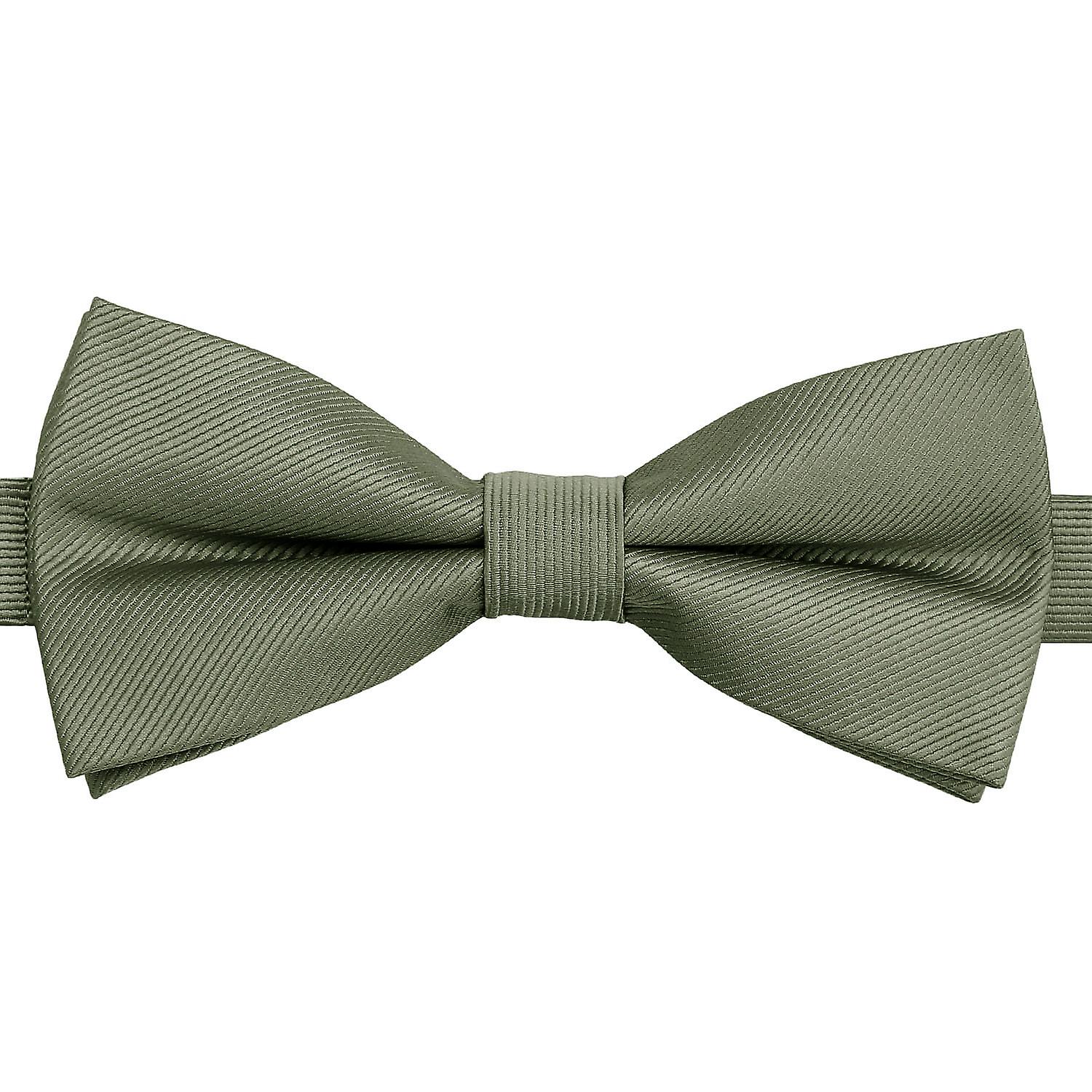 Sage Plain Twill Pre-Tied Bow Tie