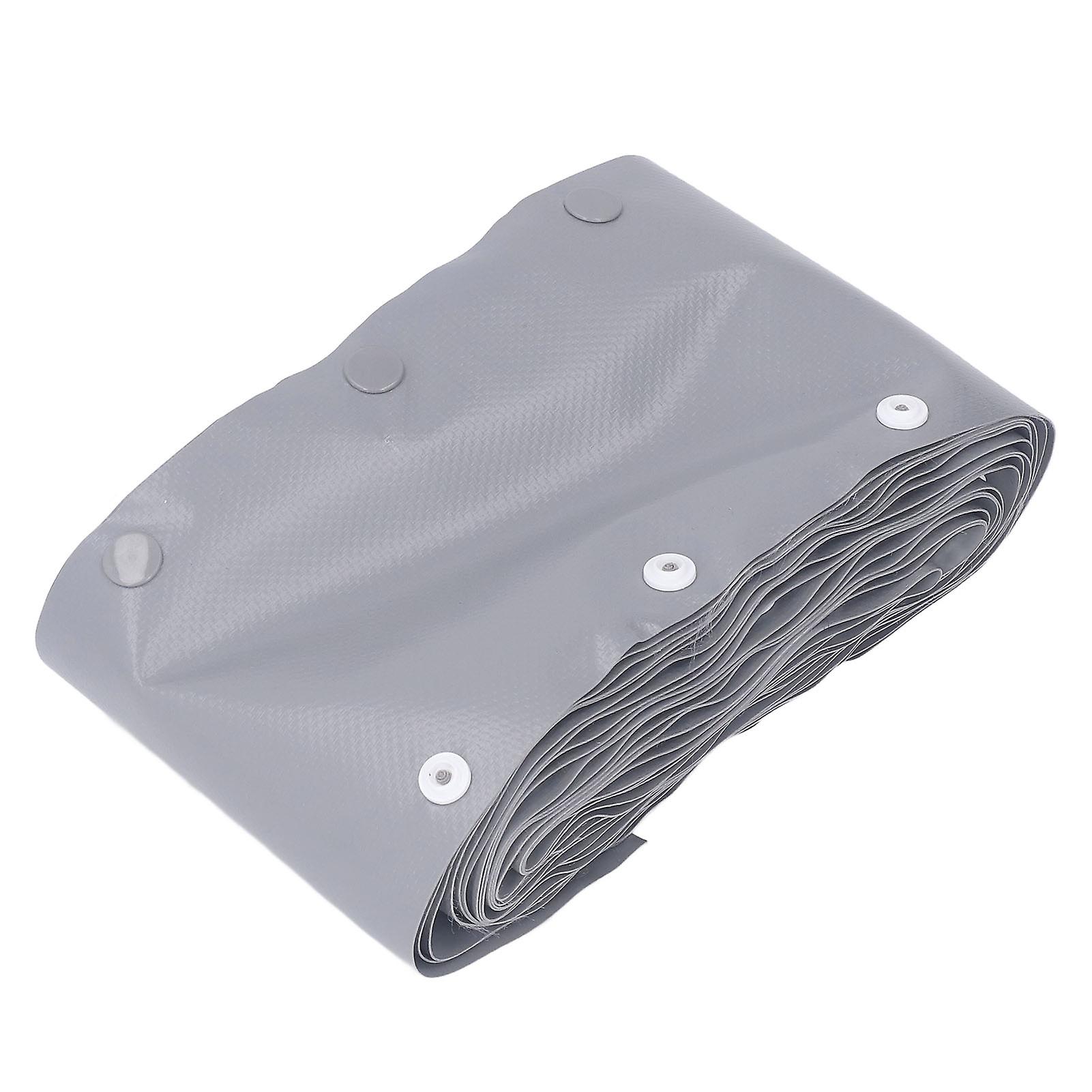 Cable Sleeve Snap Button Wire Sleeving Cord Protector Flame Retardant PVC for Management 15m / 49.21ft 