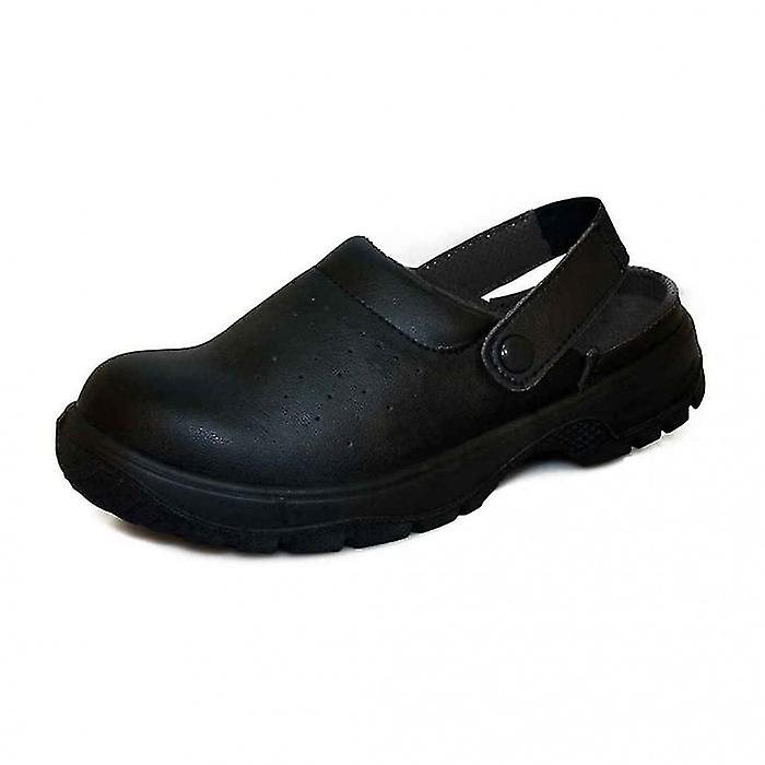 Comfort Grip Unisex Adult Press Stud Strap Clogs