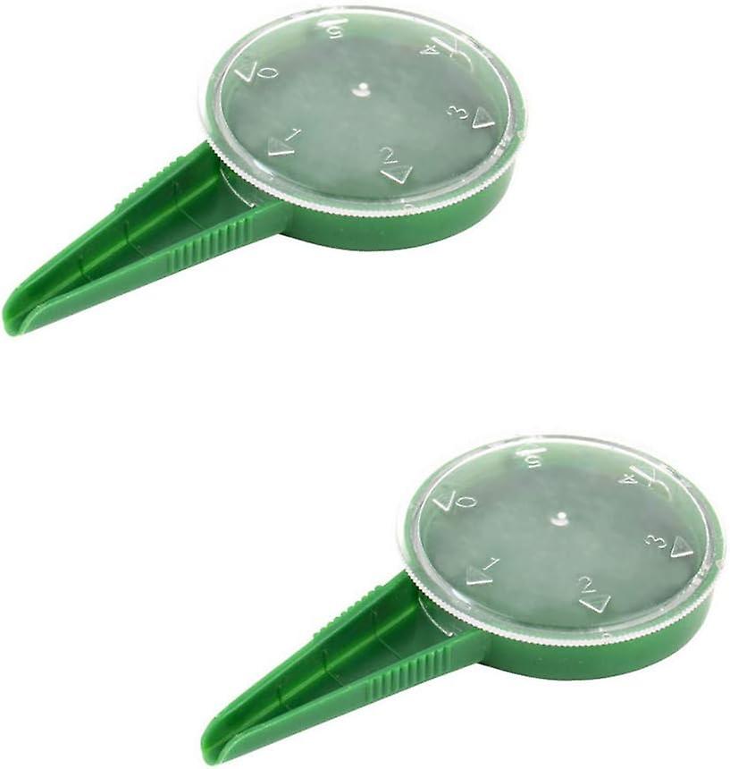 Seed Dispenser, Garden Tools 5 Adjustable Seed Drills, Transplanters and Perforators in Different Sizes（2Pcs）
