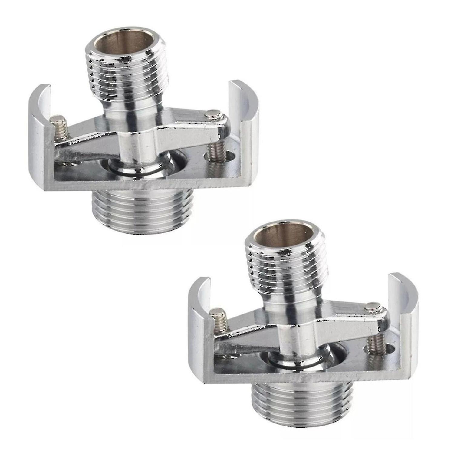 2x Adjust the angle of the air inlet pipe, copper shower head, angled elbow, eccentric screw angle