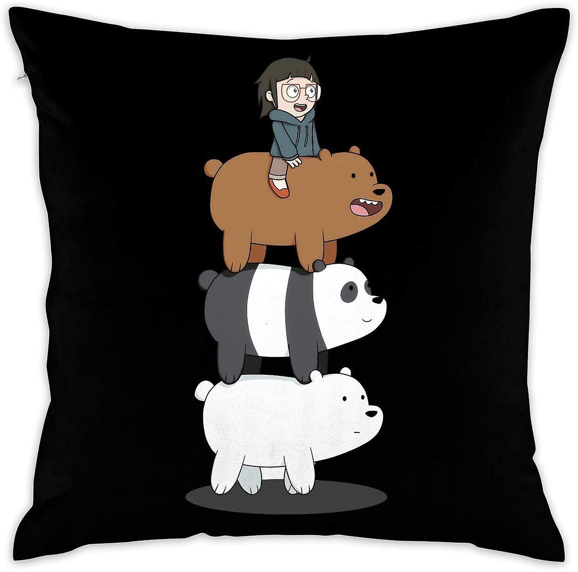 We Bare Bears Decorative Reading Pillow Covers Case Pillowcases 45x45cm(18"x18")