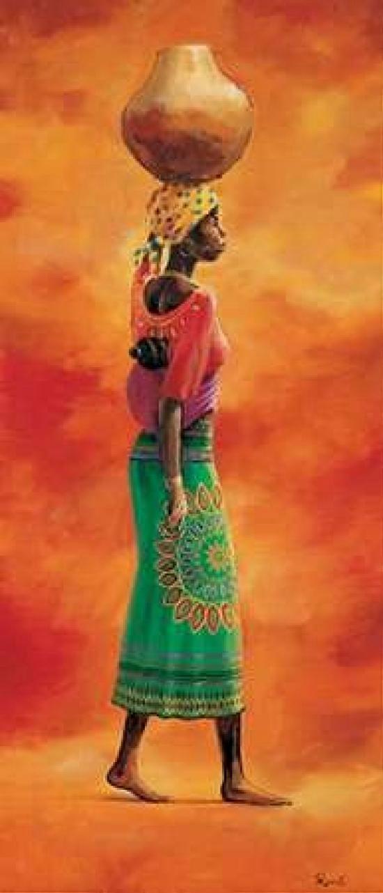 African lady 1-3 Poster