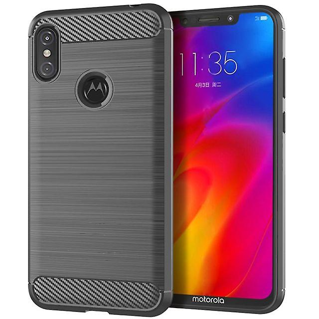 Durable Soft Protective Shell Case for Moto P30 Note - Gray