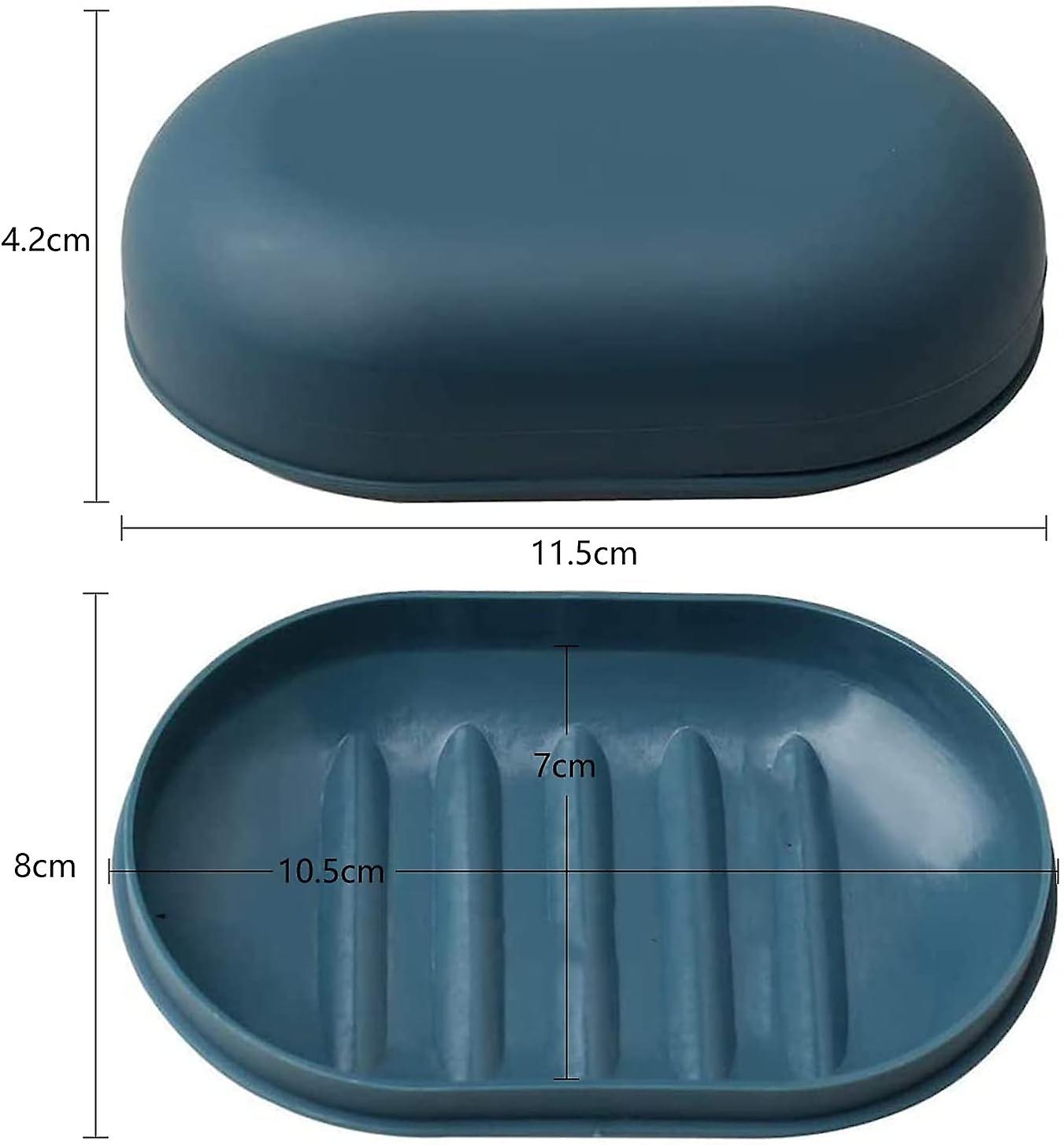 Soap Box Travel Soap Box with Lid Soap Bar Leakproof Blue