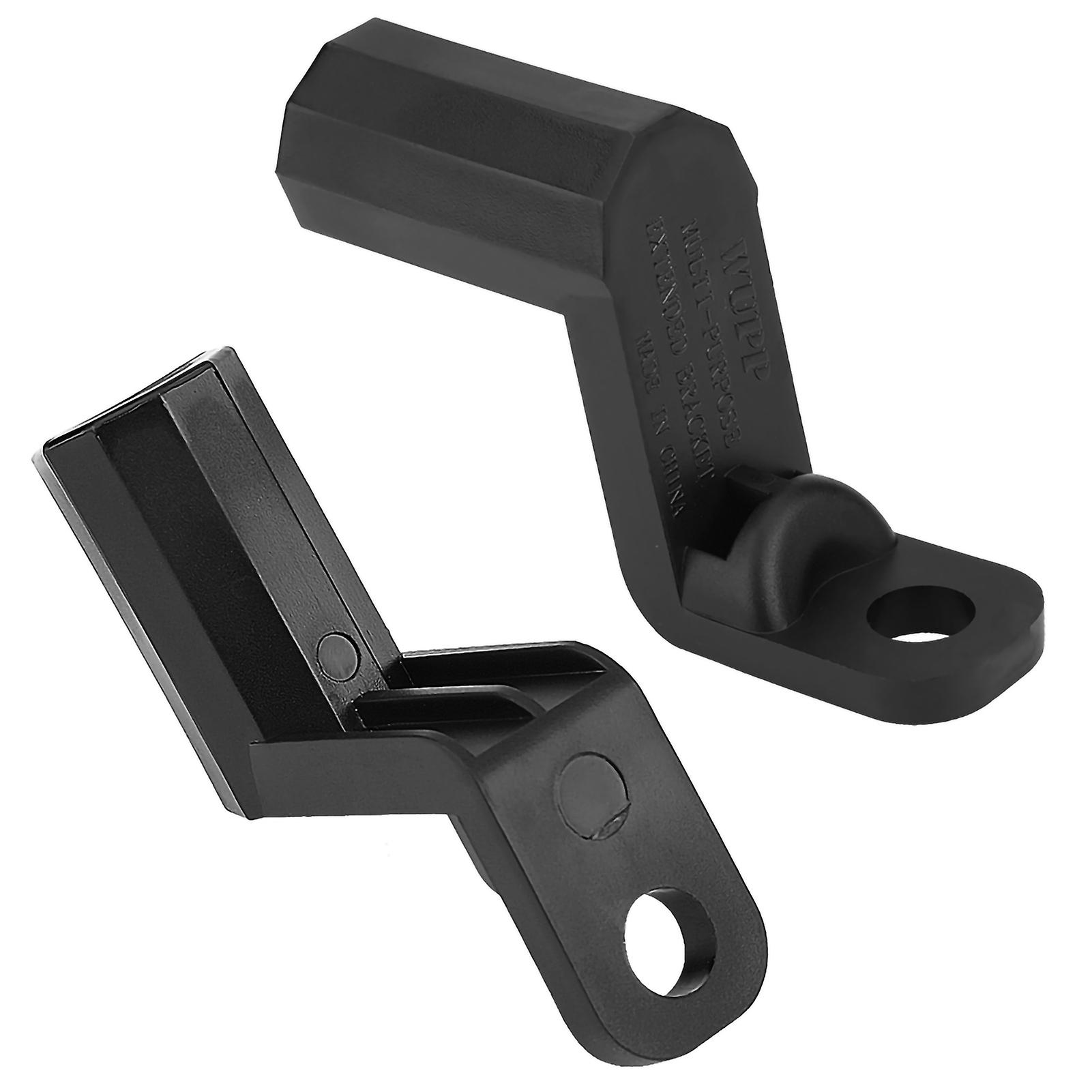 Motorcycle Rearview Mirror Mount Extension Holder Bracket Black
