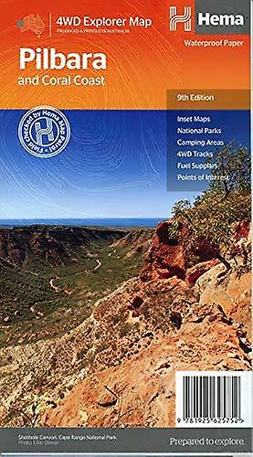 Pilbara Coral Coast Map Paperback Book