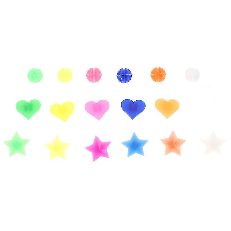 108pcs Plastic Clip Spoke Beads
