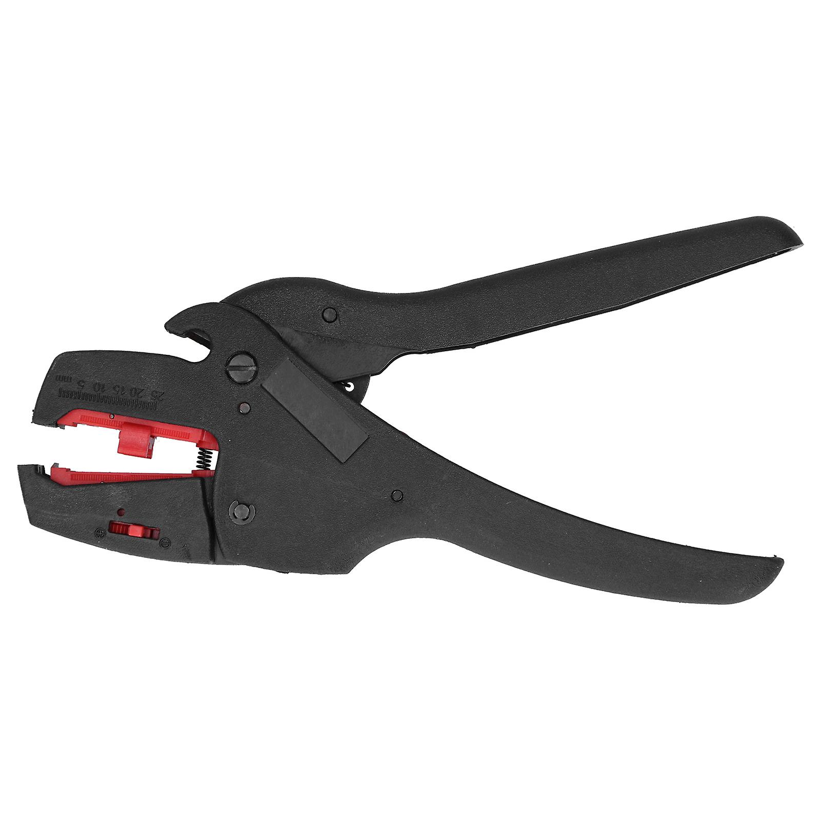 Self-adjusting wire stripper for stripping wires and crimping terminals FSD3