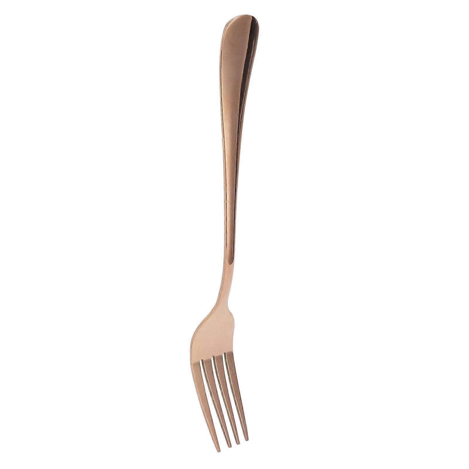 Fork Stainless Steel Western Style Tableware Flatware Suitable for Restaurant Kitchen HomeRose Gold