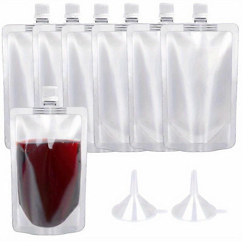 エコノミーパック24pcsプラスチックフラスコ、8オンスの隠蔽可能で再利用可能なドリンクポーチ、旅行、パーティー、アウトドアスポーツ用の漏れ防止食品グレードのプラスチック