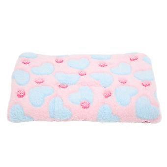 Hamster Warm Fleece Pad Zacht en Comfortabel Hamster Winter Warm Slaapkussen voor Hamster Konijnen ChinchillaL Roze