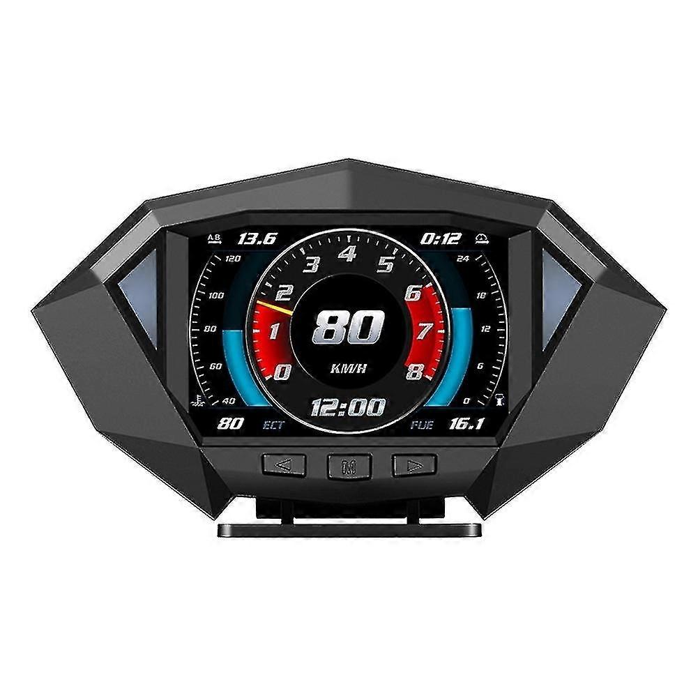 Auto Hud Dual System Car Hud Gps Obd2 Meter Projetor Over Speeding Alarm Rpm Indicator