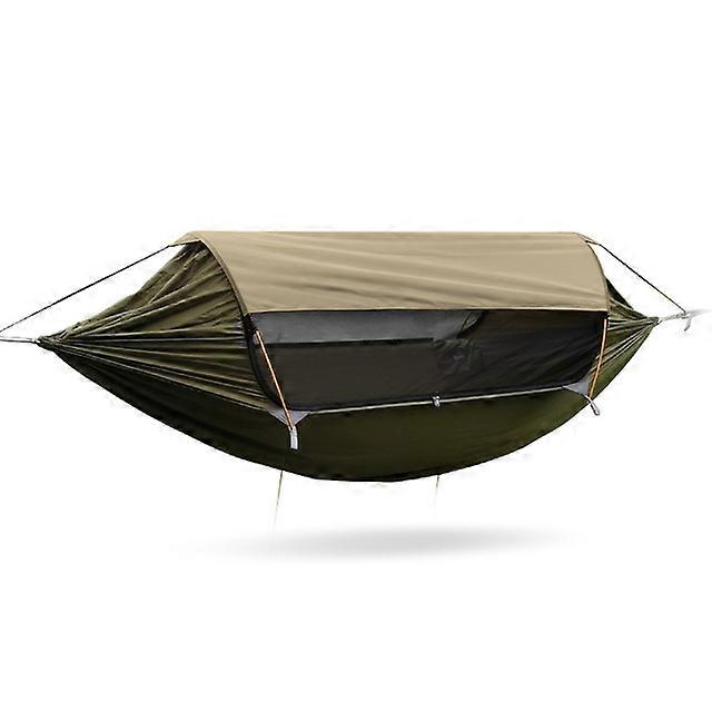 Camping Mosquito Net Hammocks With Awning  Anti-Rollover Portable Outdoor Tourist Sleeping Hanging Hammock Swing For Nature Hike