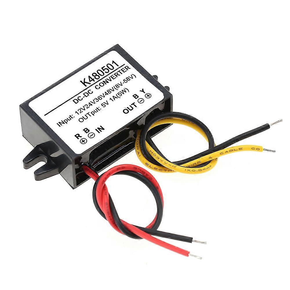DC-DC 12V/24V/36V/48V to 5V 1A Buck Converter Step Down Power Supply Module
