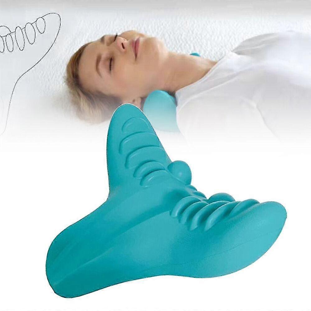 For Cervical Traction Device Chiropractic Pillow Neck Stretcher Shoulder Mess DPE